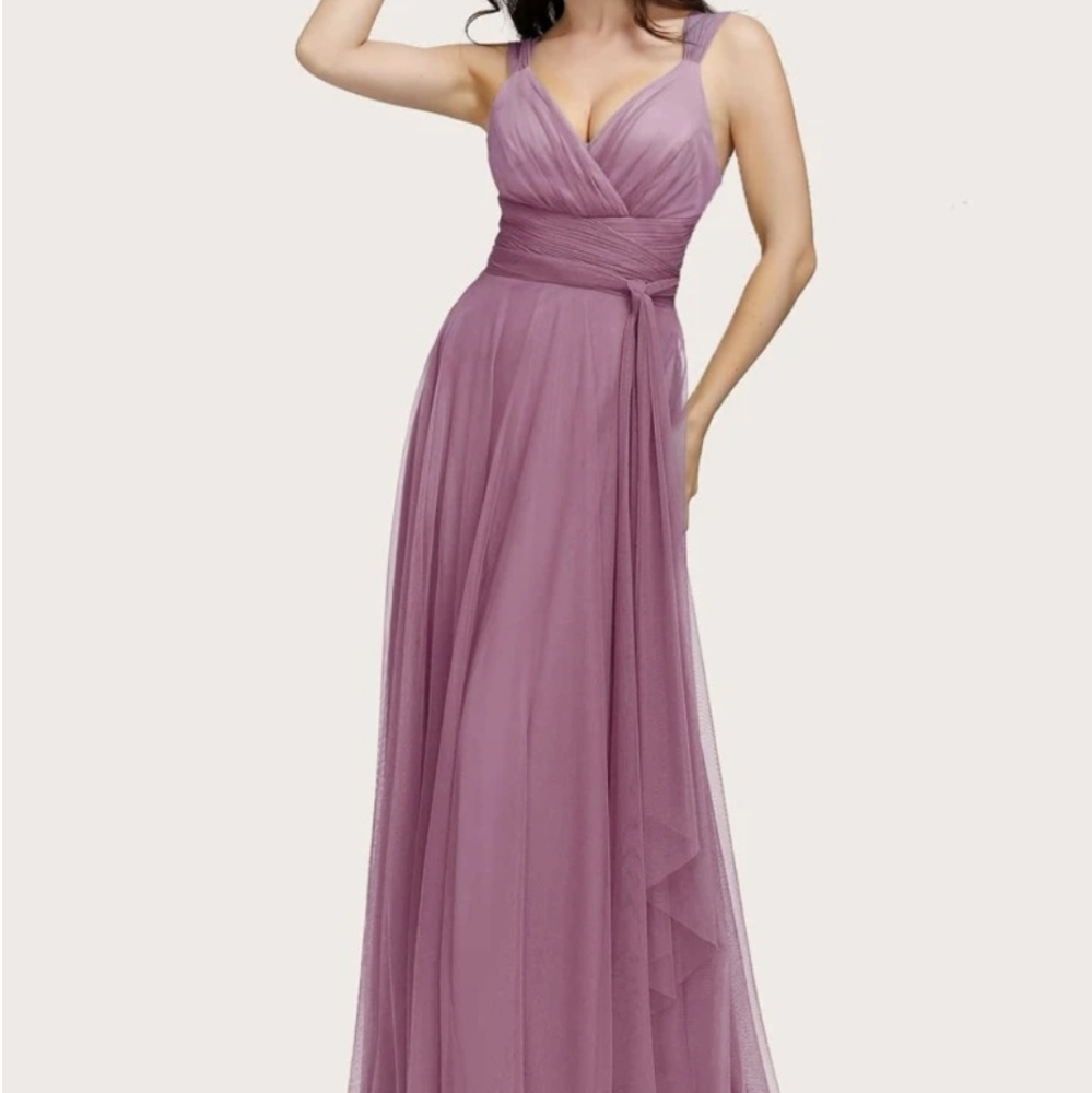 Shein dress, size small, dusty mauve pink color.